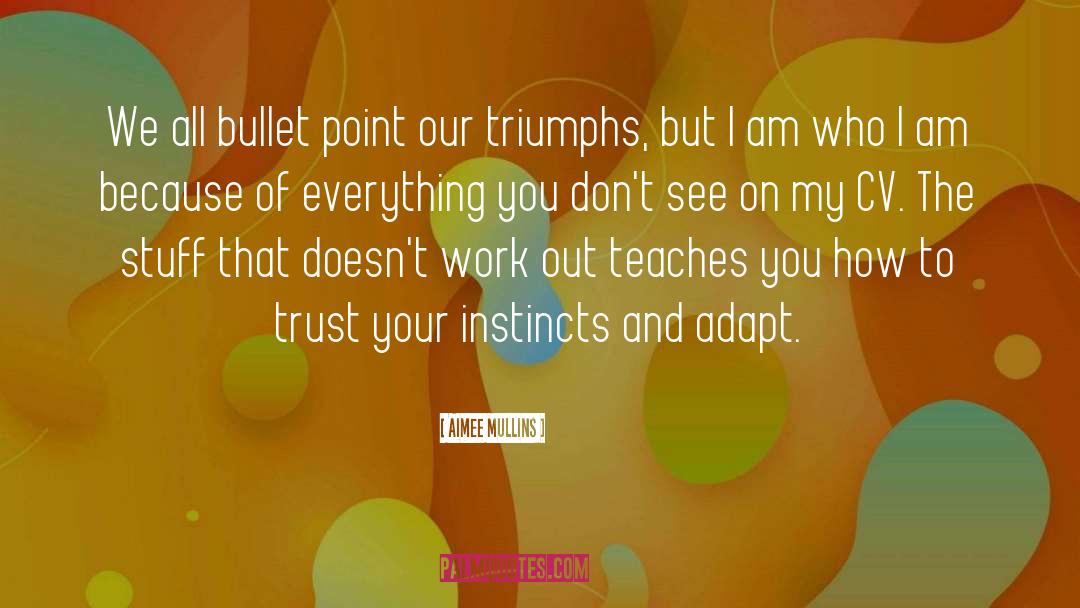 Aimee Mullins Quotes: We all bullet point our