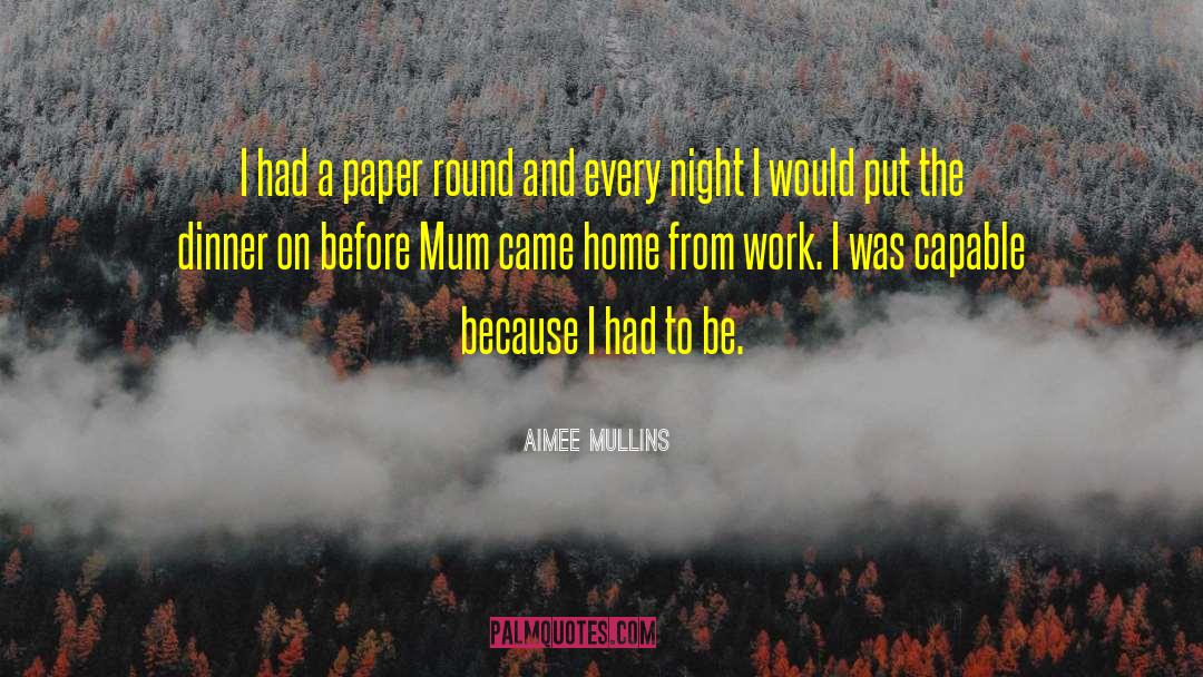 Aimee Mullins Quotes: I had a paper round