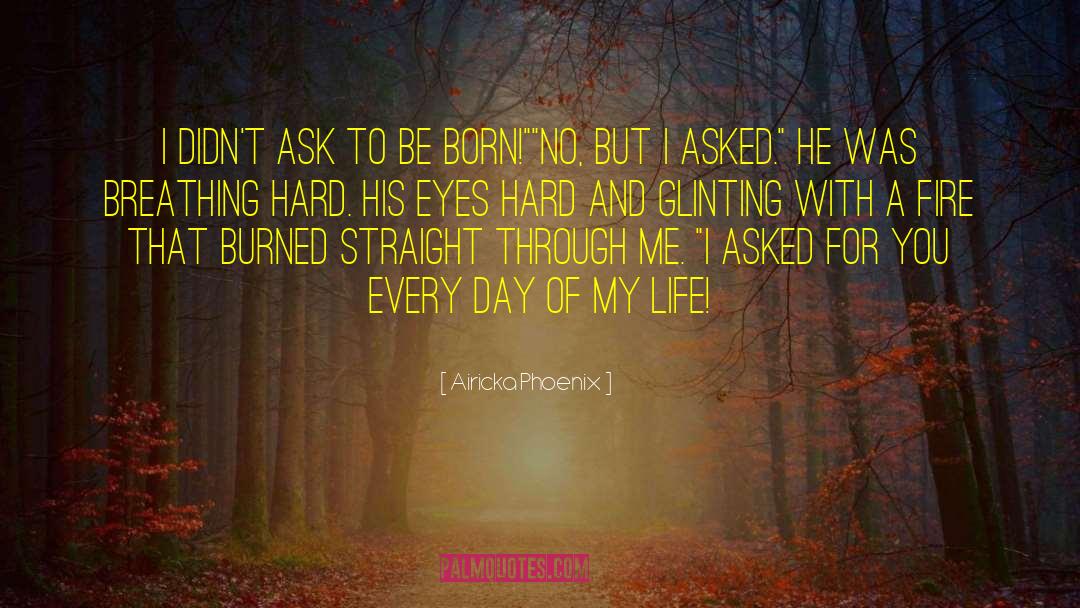 Airicka Phoenix Quotes: I didn't ask to be