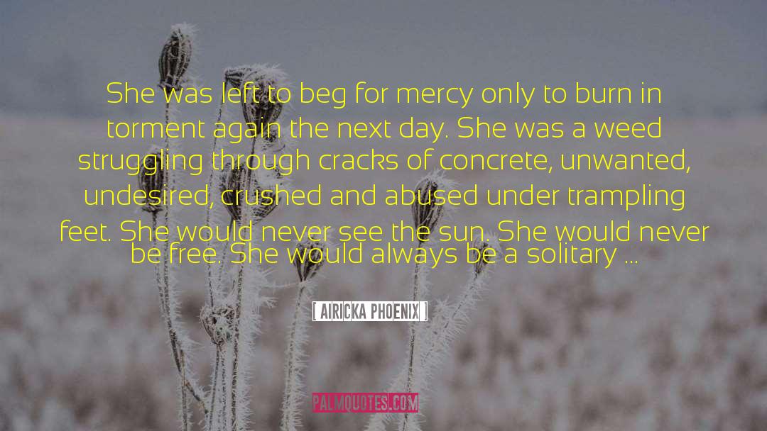 Airicka Phoenix Quotes: She was left to beg