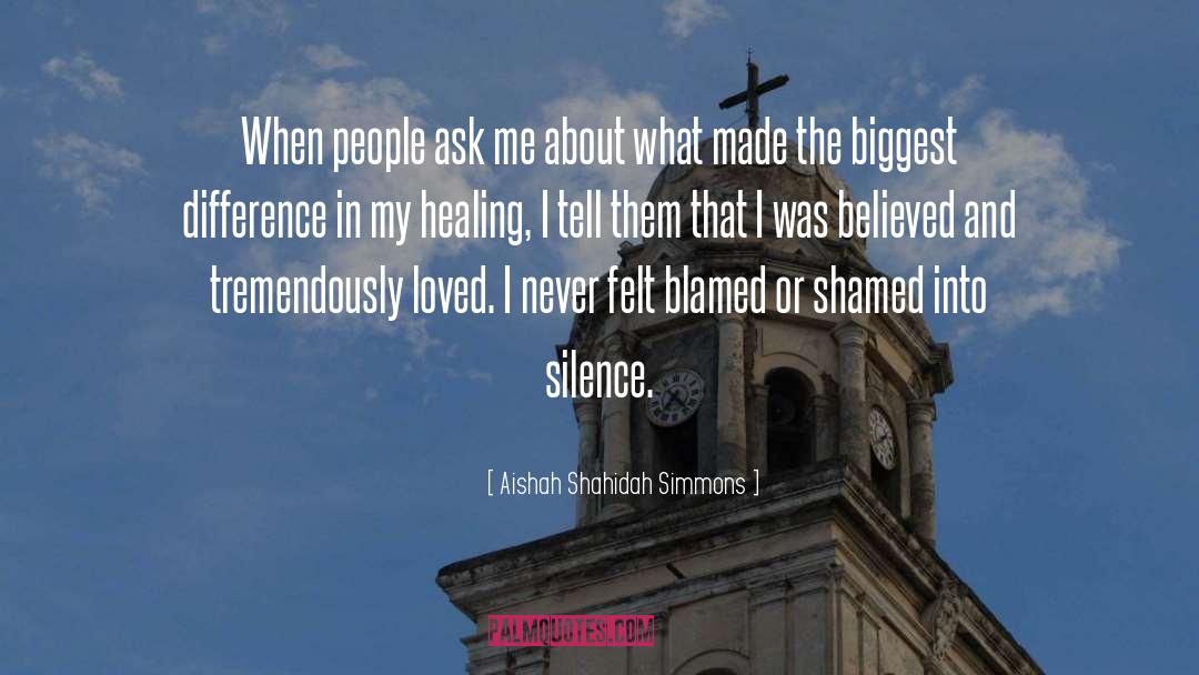 Aishah Shahidah Simmons Quotes: When people ask me about