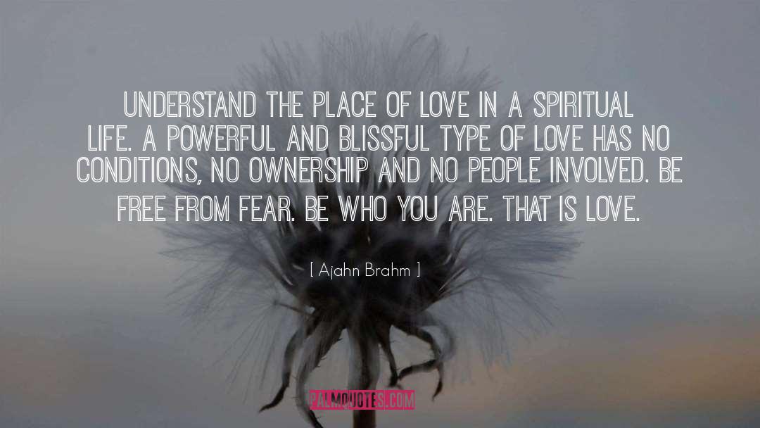 Ajahn Brahm Quotes: Understand the place of love