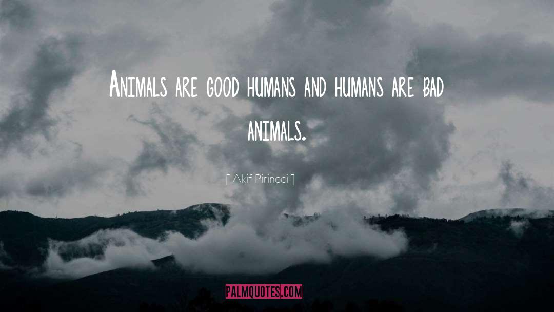 Akif Pirincci Quotes: Animals are good humans and