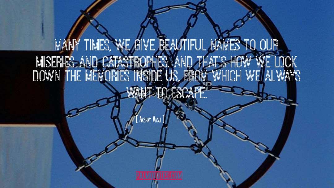 Akshay Vasu Quotes: Many times, we give beautiful