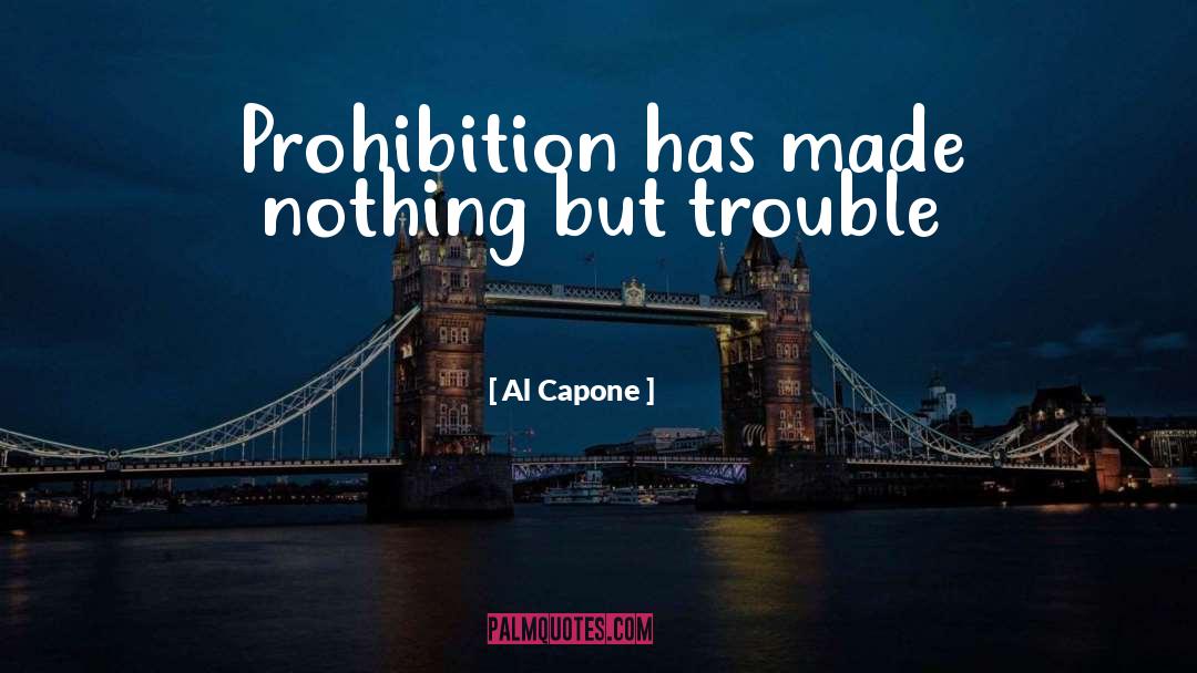 Al Capone Quotes: Prohibition has made nothing but