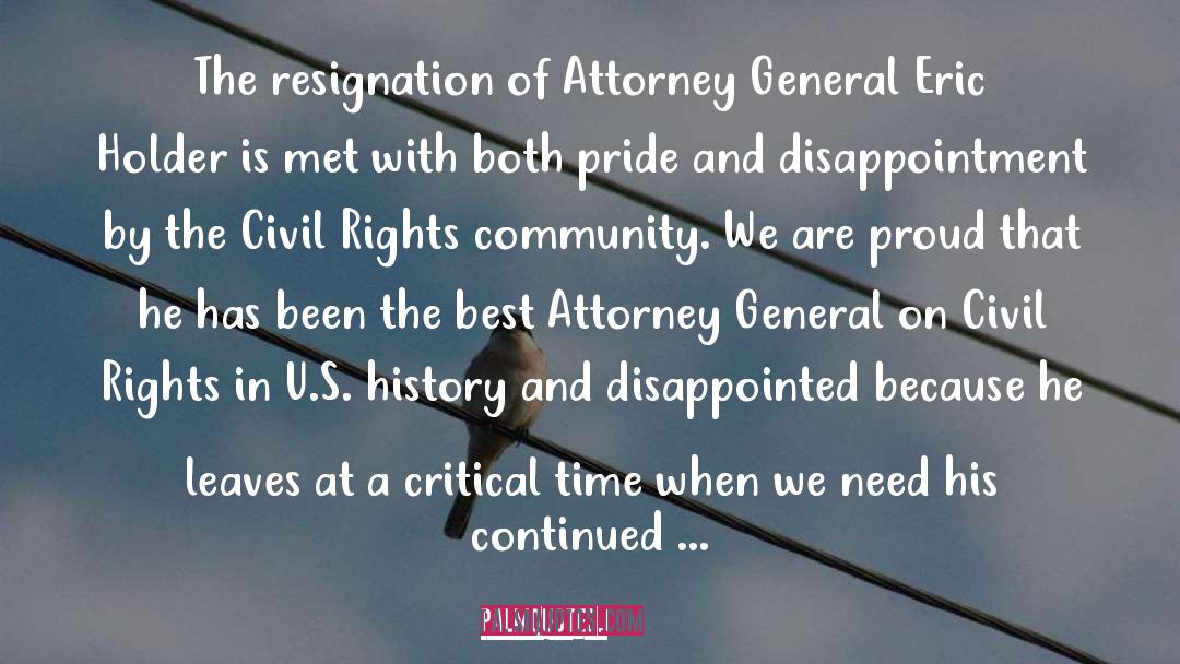 Al Sharpton Quotes: The resignation of Attorney General