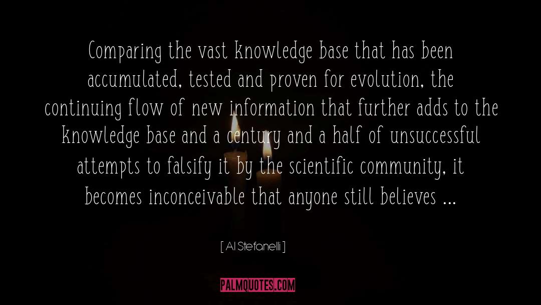 Al Stefanelli Quotes: Comparing the vast knowledge base