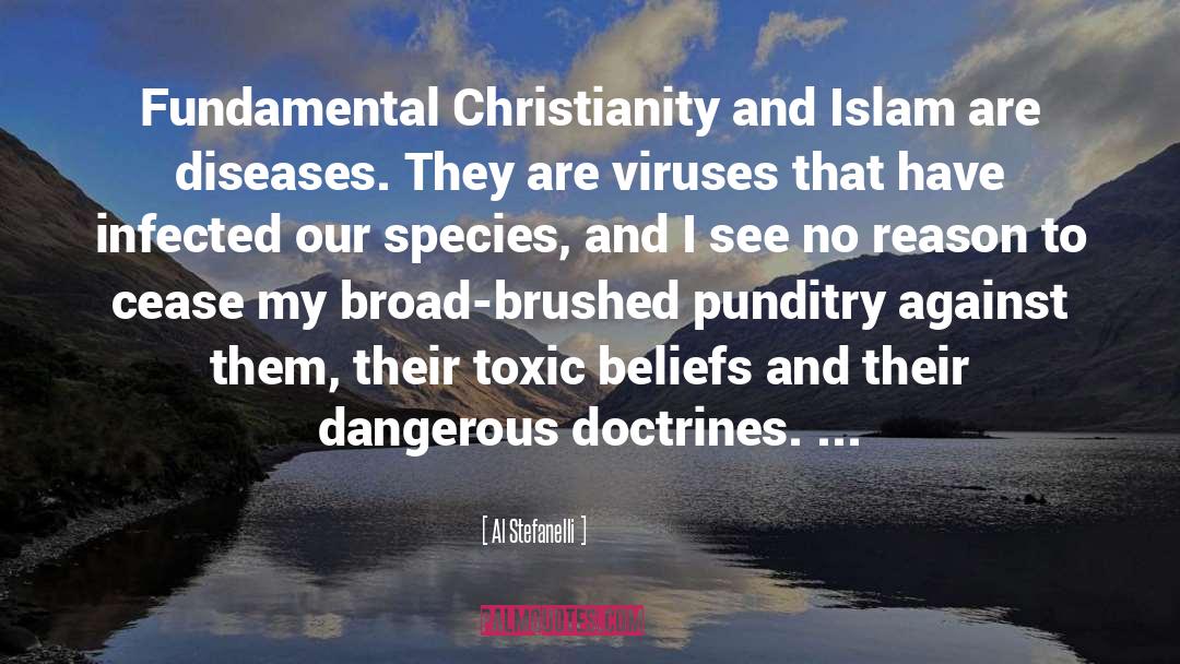 Al Stefanelli Quotes: Fundamental Christianity and Islam are