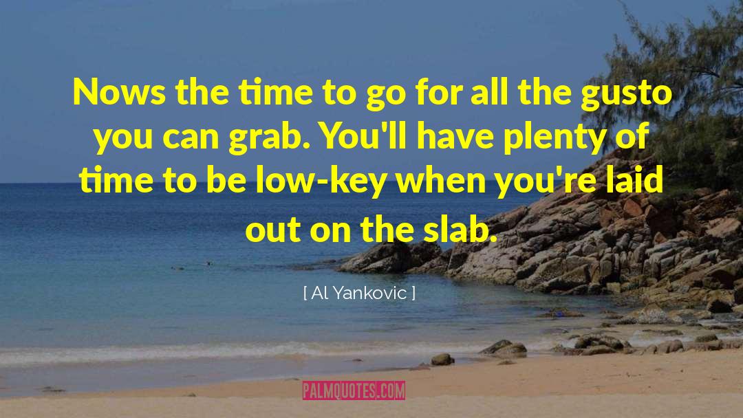 Al Yankovic Quotes: Nows the time to go