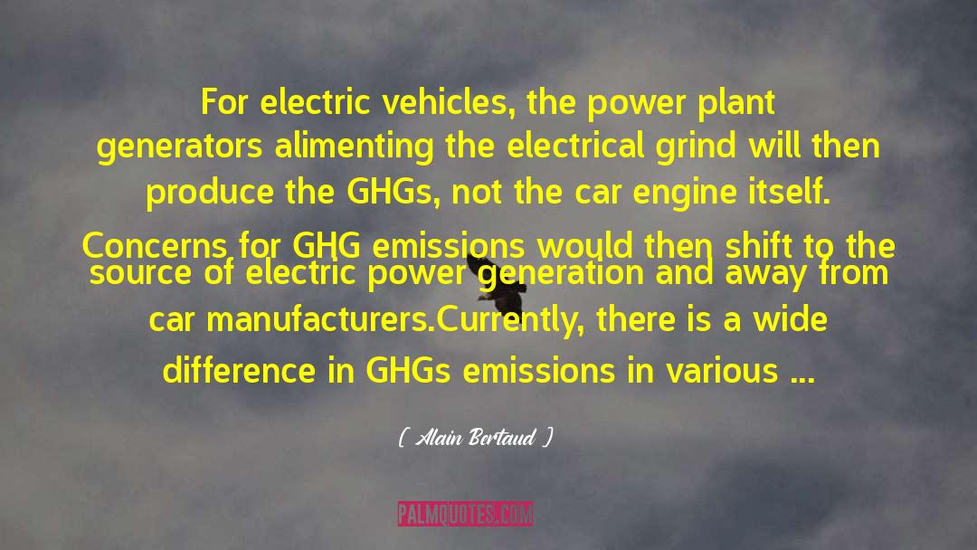 Alain Bertaud Quotes: For electric vehicles, the power