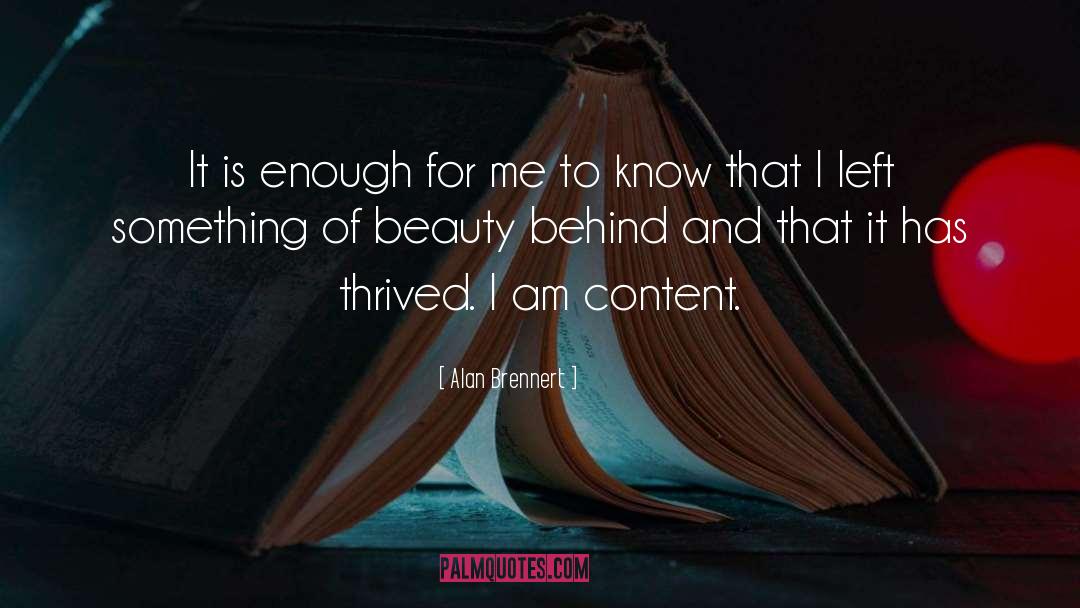 Alan Brennert Quotes: It is enough for me