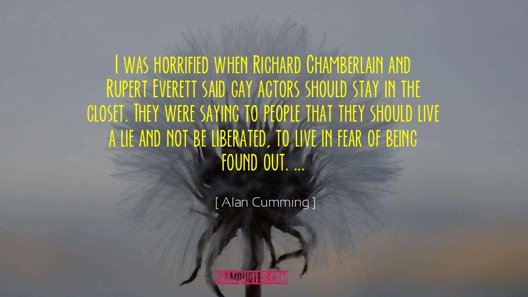 Alan Cumming Quotes: I was horrified when Richard