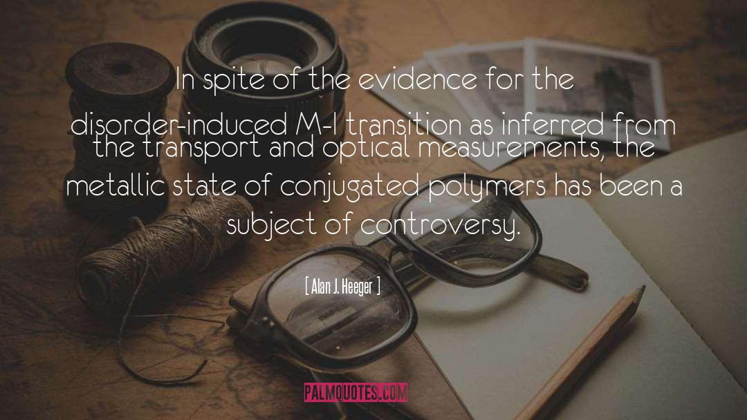 Alan J. Heeger Quotes: In spite of the evidence