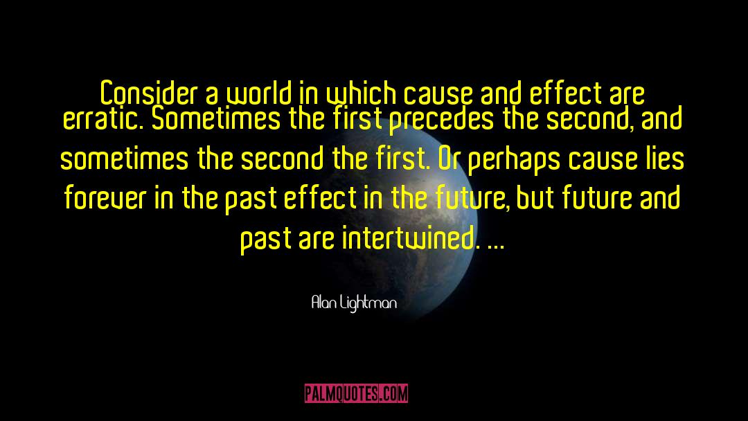 Alan Lightman Quotes: Consider a world in which