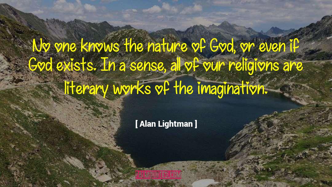 Alan Lightman Quotes: No one knows the nature