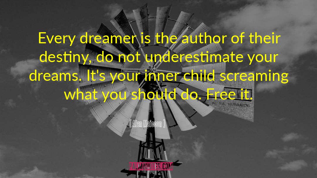 Alan Maiccon Quotes: Every dreamer is the author