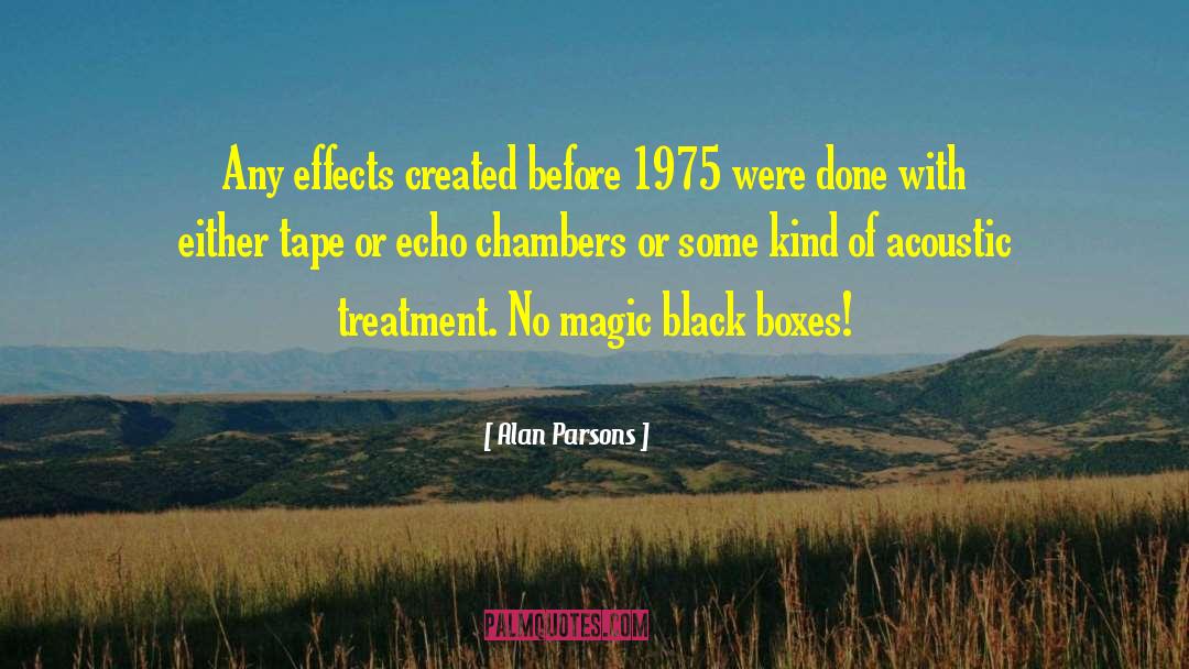 Alan Parsons Quotes: Any effects created before 1975