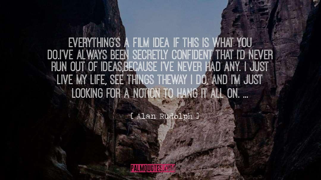 Alan Rudolph Quotes: Everything's a film idea if