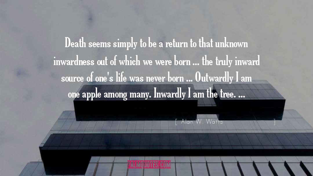 Alan W. Watts Quotes: Death seems simply to be