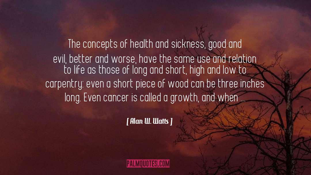 Alan W. Watts Quotes: The concepts of health and