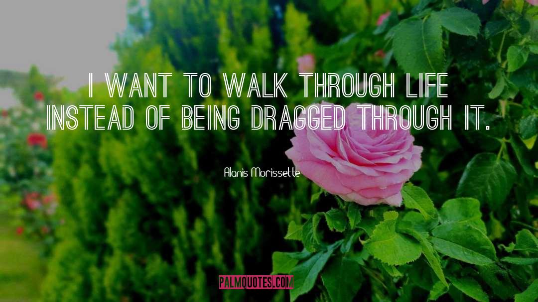 Alanis Morissette Quotes: I want to walk through