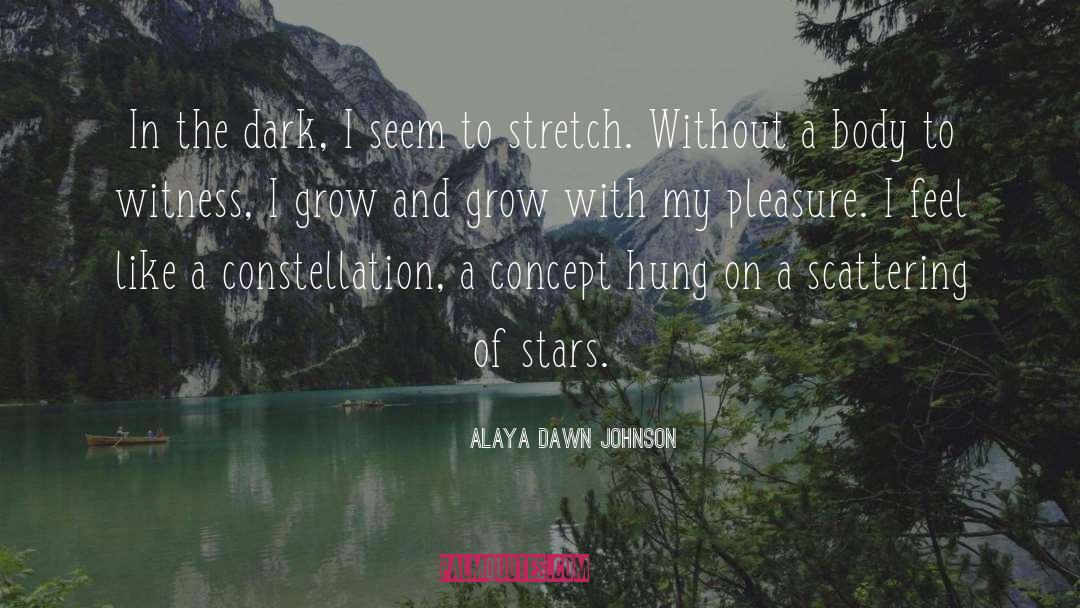 Alaya Dawn Johnson Quotes: In the dark, I seem