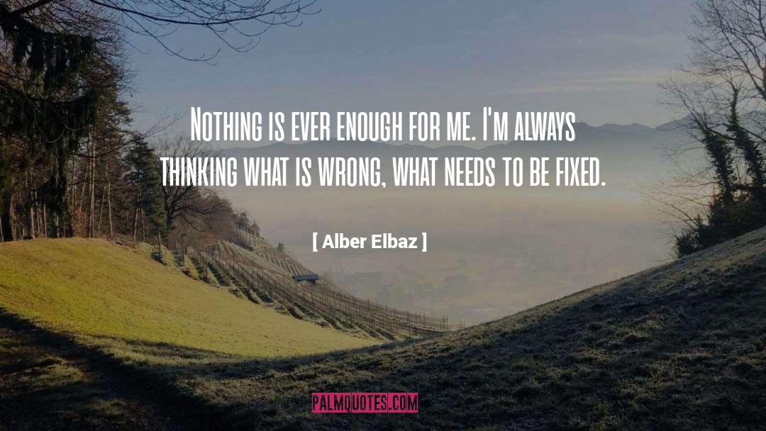 Alber Elbaz Quotes: Nothing is ever enough for