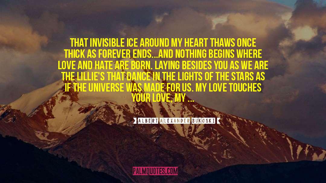 Albert Alexander Bukoski Quotes: That invisible ice around my