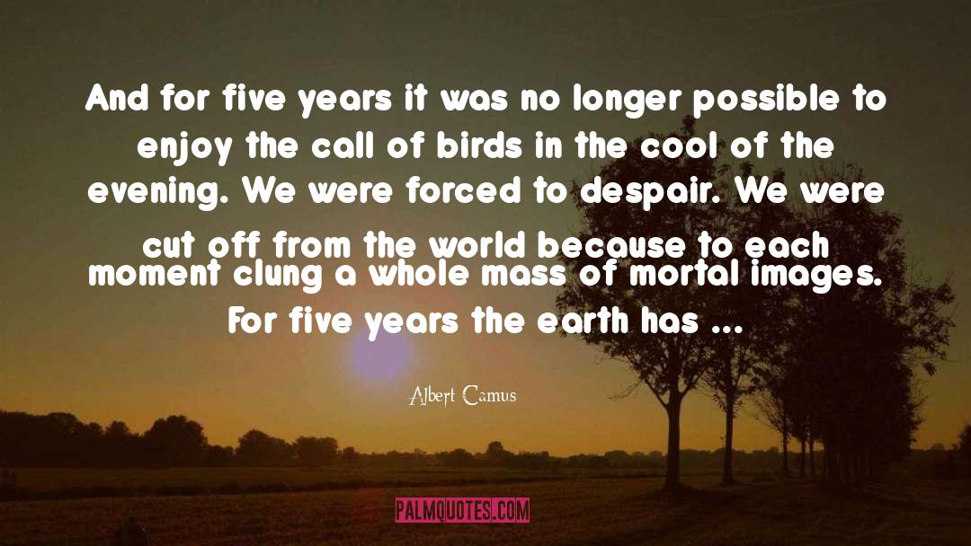 Albert Camus Quotes: And for five years it