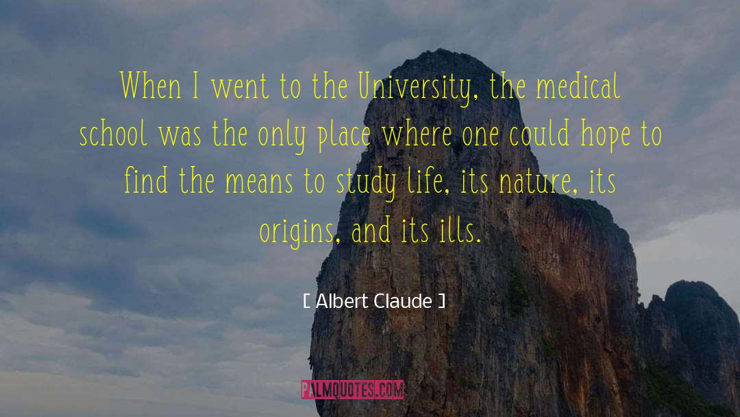 Albert Claude Quotes: When I went to the