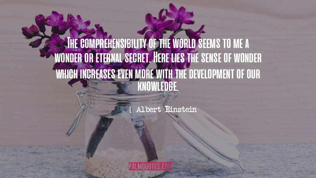 Albert Einstein Quotes: The comprehensibility of the world