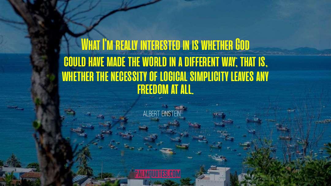 Albert Einstein Quotes: What I'm really interested in
