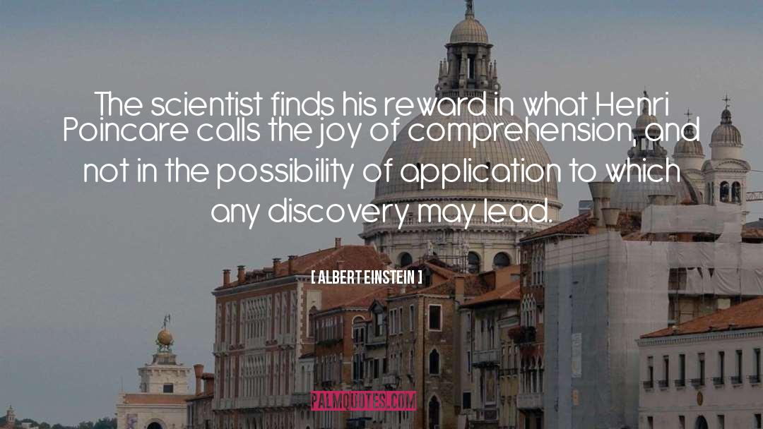 Albert Einstein Quotes: The scientist finds his reward