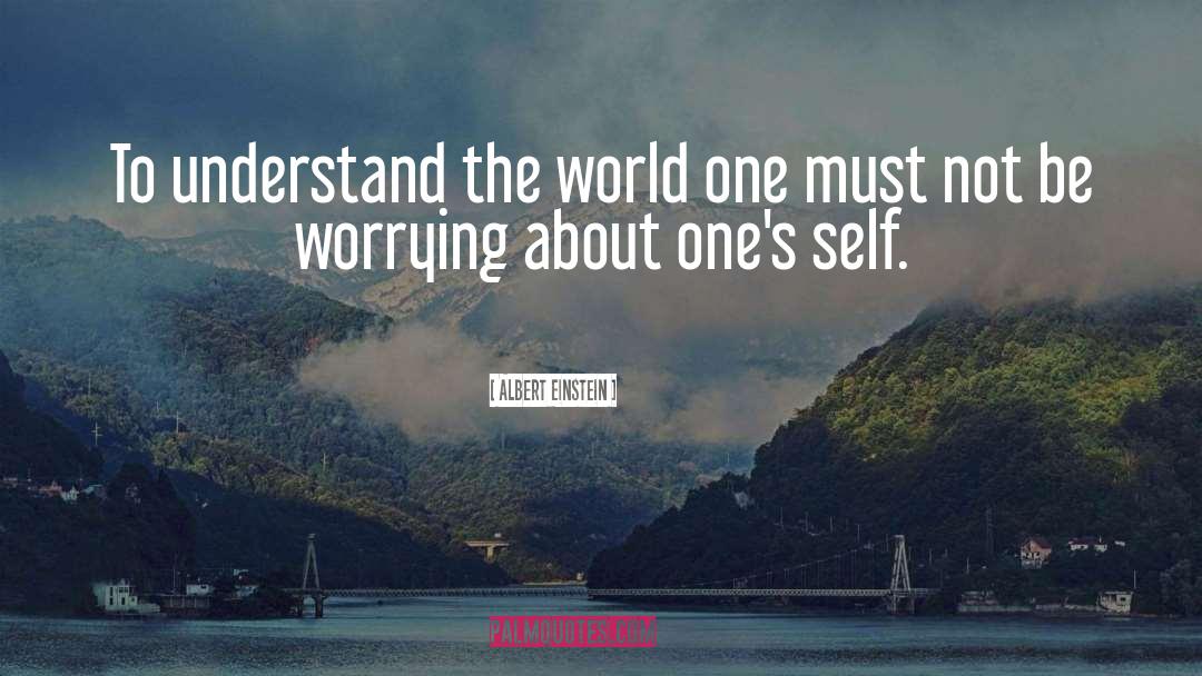 Albert Einstein Quotes: To understand the world one