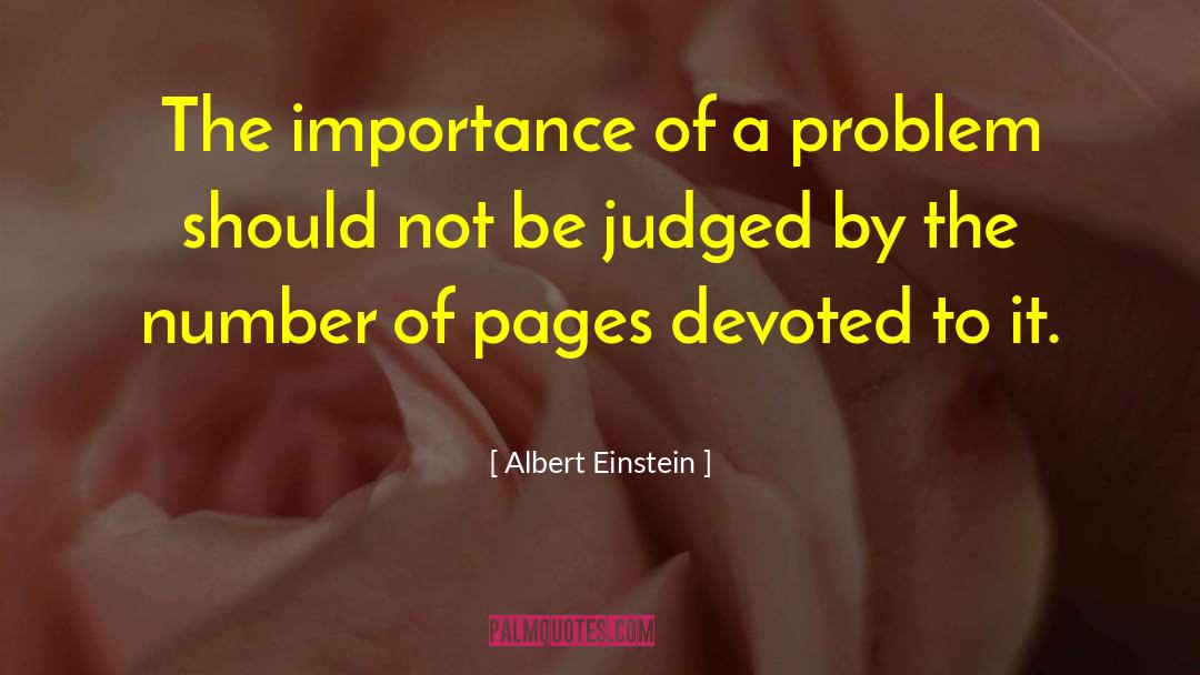 Albert Einstein Quotes: The importance of a problem