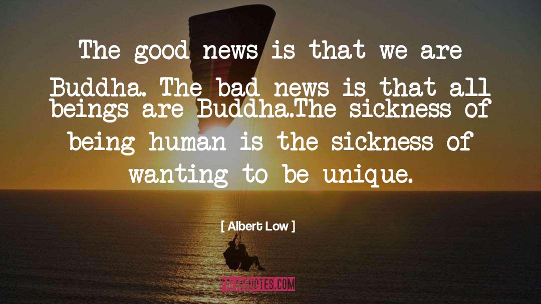 Albert Low Quotes: The good news is that