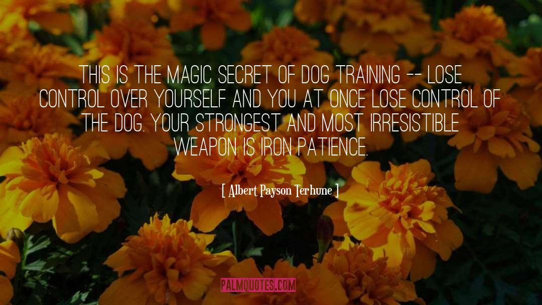 Albert Payson Terhune Quotes: This is the magic secret