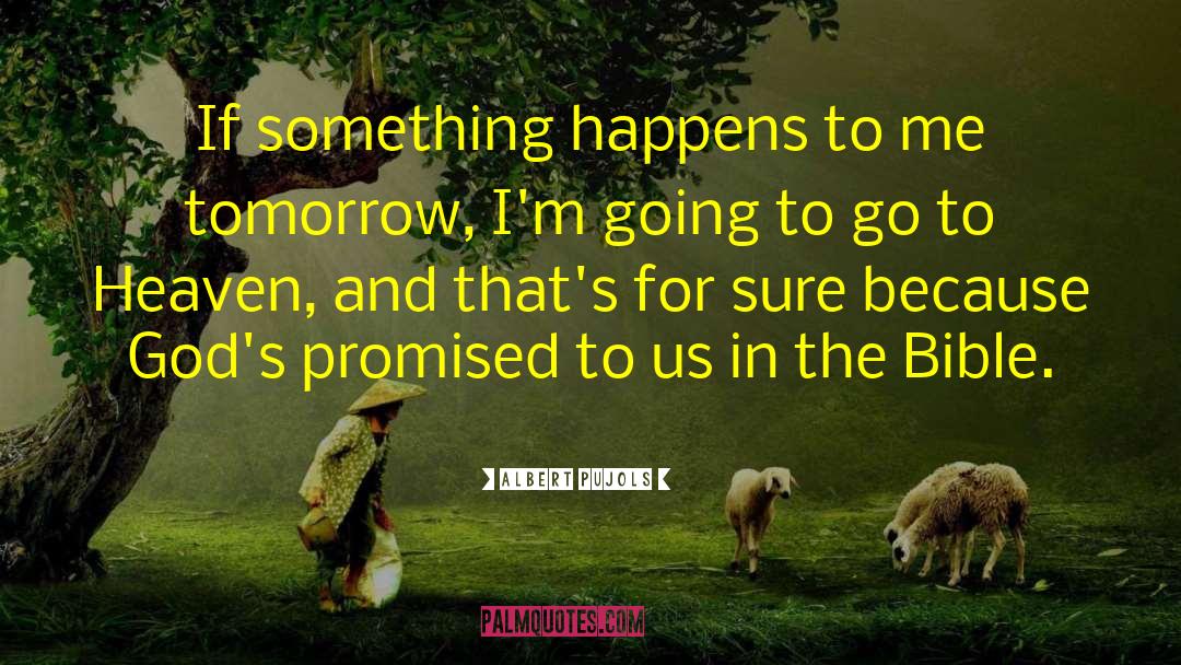 Albert Pujols Quotes: If something happens to me