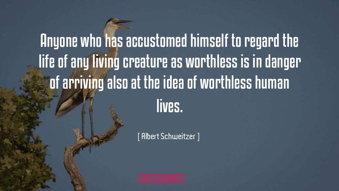 Albert Schweitzer Quotes: Anyone who has accustomed himself