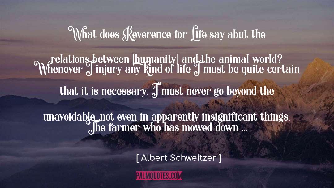 Albert Schweitzer Quotes: What does Reverence for Life