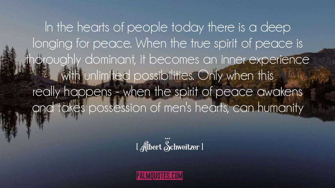 Albert Schweitzer Quotes: In the hearts of people
