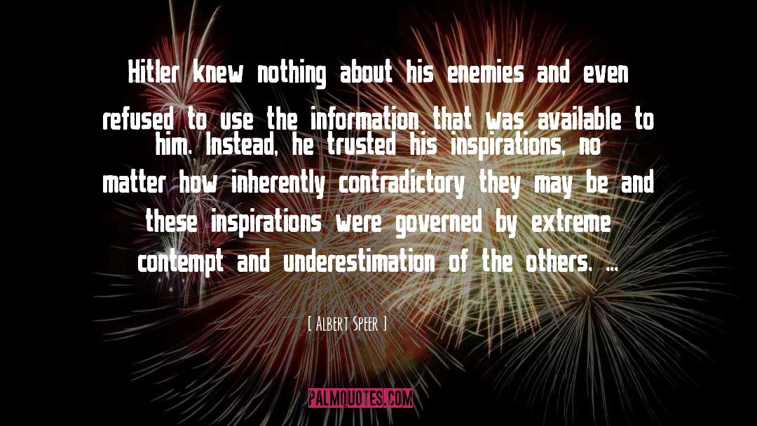 Albert Speer Quotes: Hitler knew nothing about his