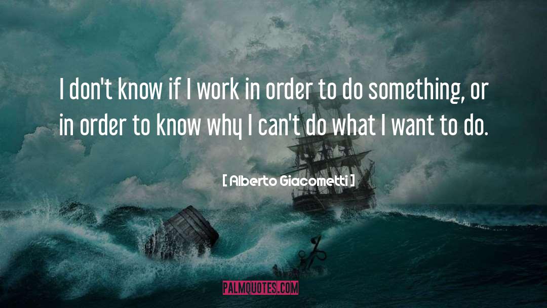 Alberto Giacometti Quotes: I don't know if I
