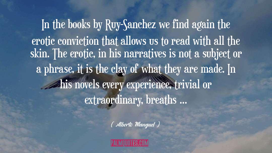 Alberto Manguel Quotes: In the books by Ruy-Sanchez