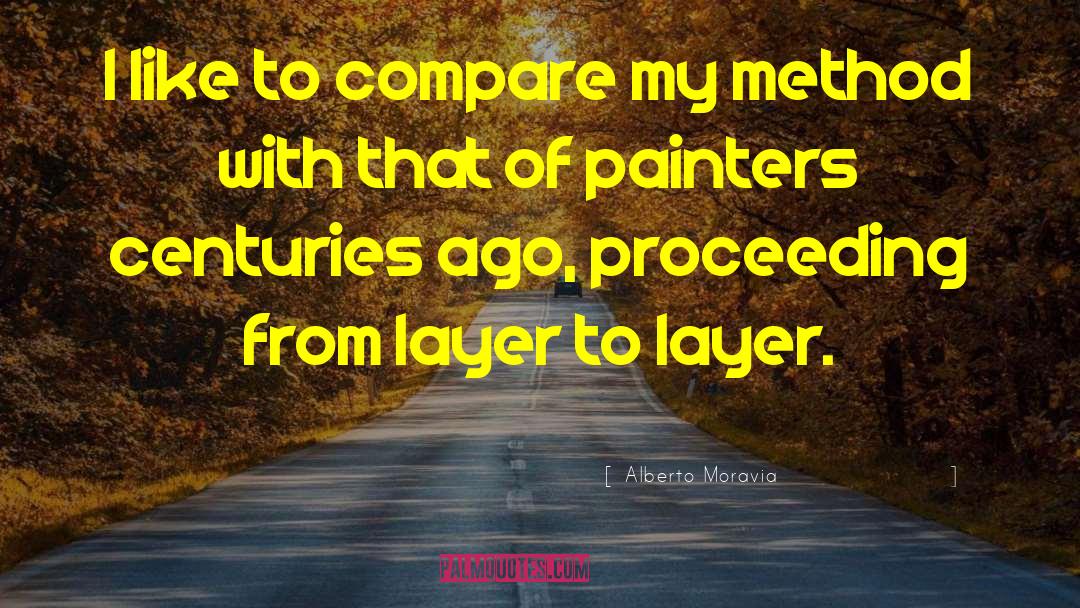Alberto Moravia Quotes: I like to compare my