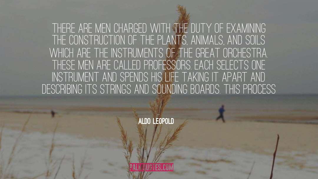 Aldo Leopold Quotes: There are men charged with