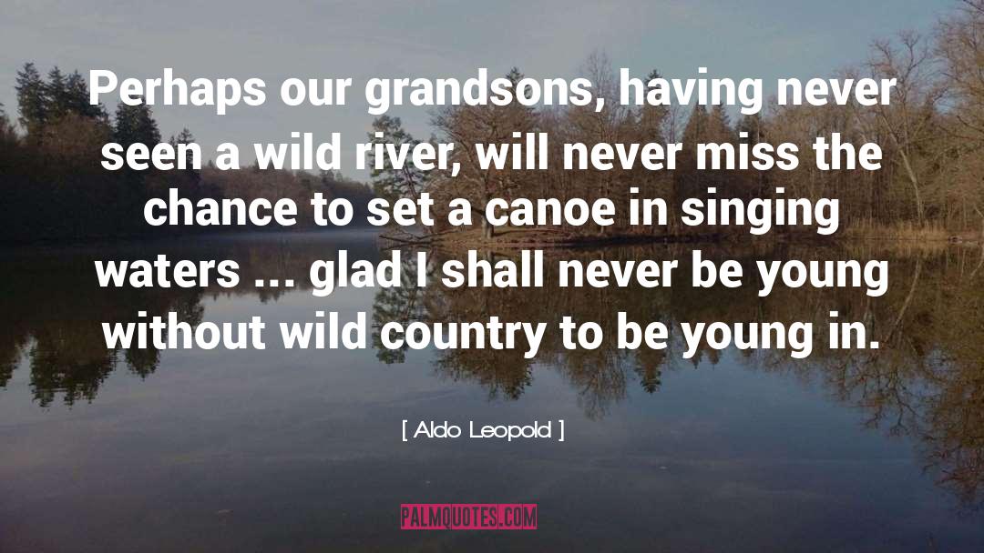 Aldo Leopold Quotes: Perhaps our grandsons, having never