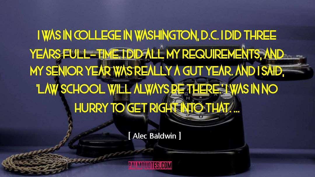Alec Baldwin Quotes: I was in college in