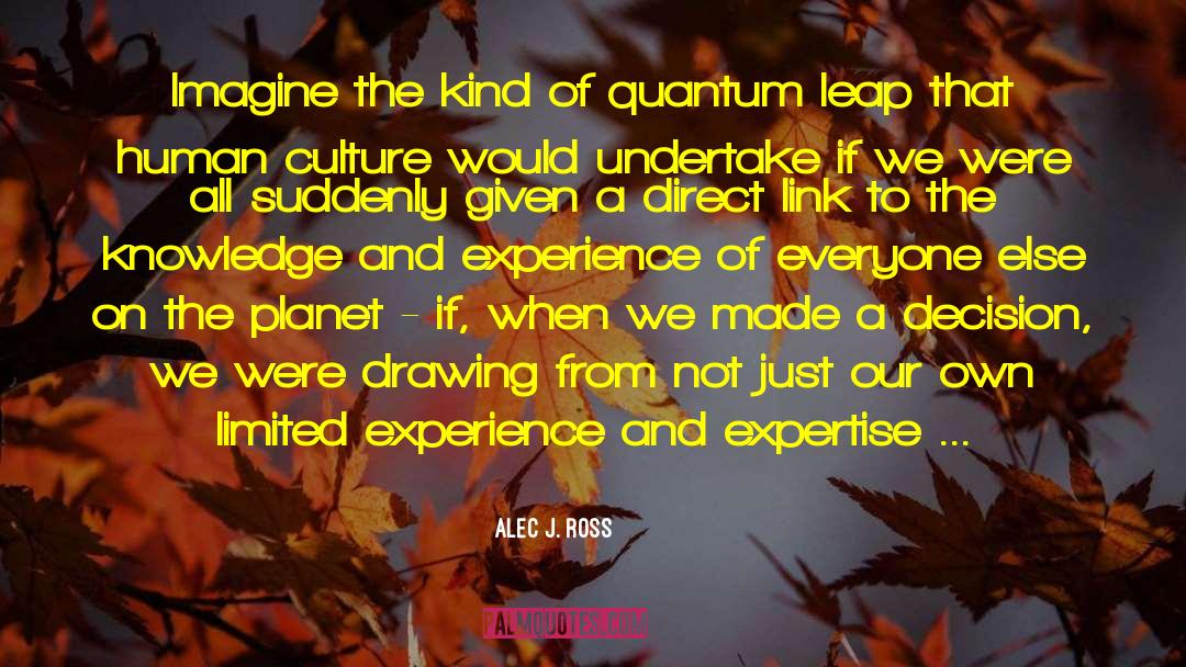 Alec J. Ross Quotes: Imagine the kind of quantum