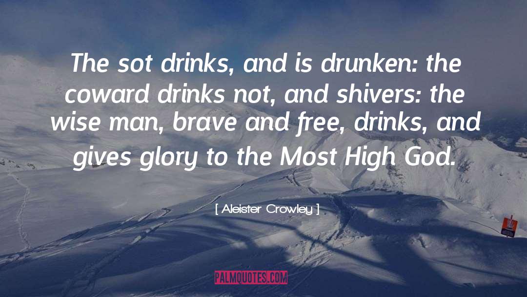 Aleister Crowley Quotes: The sot drinks, and is